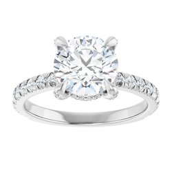 The Carolina 2.45ctw Round cut Lab Grown Diamond Engagement Ring