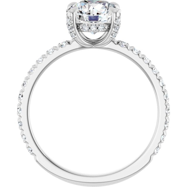 The Carolina 1.90ctw Round cut Lab Grown Diamond Engagement Ring