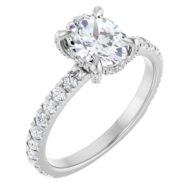 The Carolina 1.40ctw Oval cut Lab Grown Diamond Engagement Ring