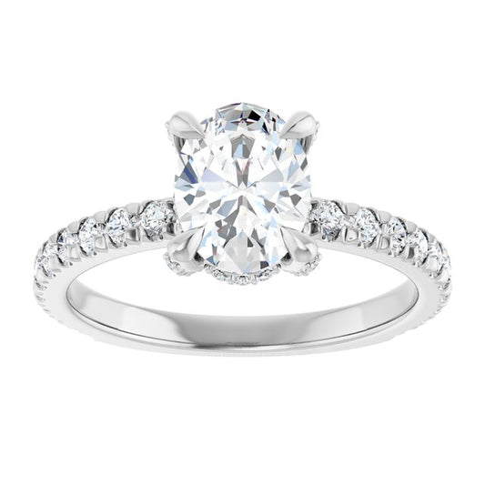 The Carolina 1.40ctw Oval cut Lab Grown Diamond Engagement Ring