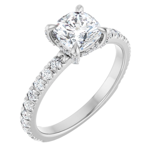 The Carolina 1.40ctw Cushion cut Lab Grown Diamond Engagement Ring