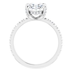 The Carolina 2.45ctw Oval cut Lab Grown Diamond Engagement Ring