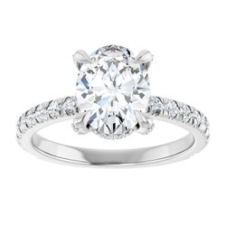 The Carolina 1.90ctw Oval cut Lab Grown Diamond Engagement Ring
