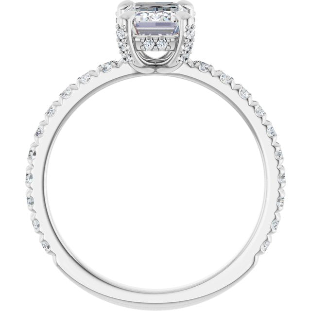 The Carolina 1.40ctw Emerald cut Lab Grown Diamond Engagement Ring