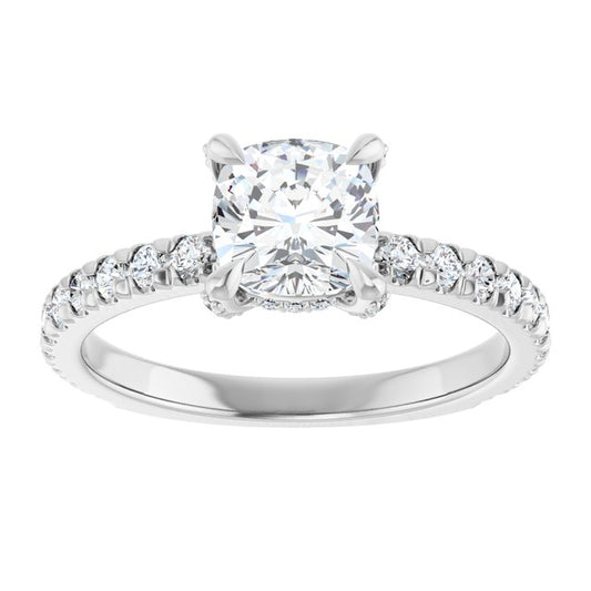 The Carolina 1.40ctw Cushion cut Lab Grown Diamond Engagement Ring