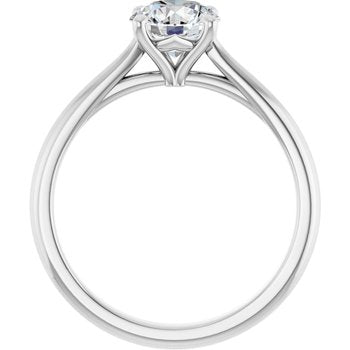 The Alice 1.00ct Round cut Lab Grown Diamond Solitaire Engagement Ring