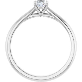 The Alice 0.50ct Oval cut Lab Grown Diamond Solitaire Engagement Ring