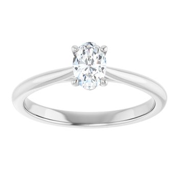 The Alice 0.50ct Oval cut Lab Grown Diamond Solitaire Engagement Ring