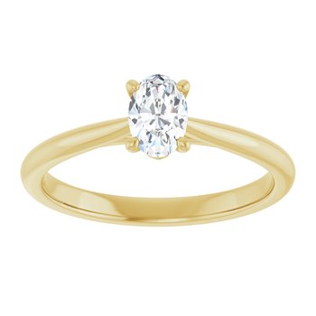 The Alice 0.50ct Oval cut Lab Grown Diamond Solitaire Engagement Ring