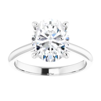 The Alice 2.00ct Oval cut Lab Grown Diamond Solitaire Engagement Ring