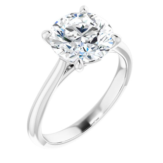 The Alice 3.00ct Round cut Lab Grown Diamond Solitaire Engagement Ring