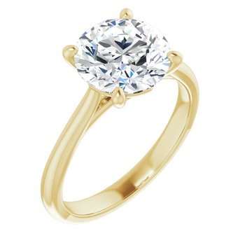 The Alice 3.00ct Round cut Lab Grown Diamond Solitaire Engagement Ring