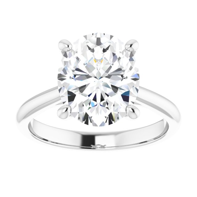 The Alice 3.00ct Oval cut Lab Grown Diamond Solitaire Engagement Ring