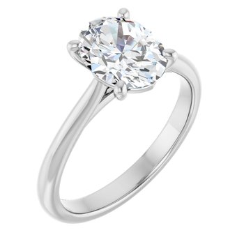 The Alice 1.50ct Oval cut Lab Grown Diamond Solitaire Engagement Ring