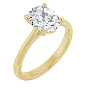 The Alice 1.50ct Oval cut Lab Grown Diamond Solitaire Engagement Ring
