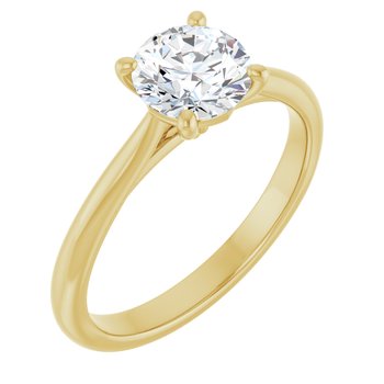 The Alice 1.00ct Round cut Lab Grown Diamond Solitaire Engagement Ring