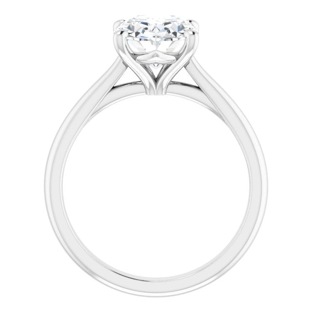 The Alice 2.00ct Oval cut Lab Grown Diamond Solitaire Engagement Ring