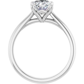 The Alice 1.50ct Oval cut Lab Grown Diamond Solitaire Engagement Ring