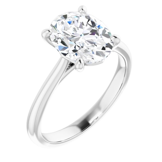 The Alice 2.00ct Oval cut Lab Grown Diamond Solitaire Engagement Ring