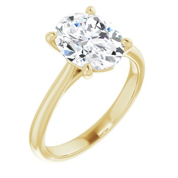The Alice 2.00ct Oval cut Lab Grown Diamond Solitaire Engagement Ring
