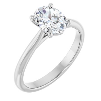 The Alice 1.00ct Oval cut Lab Grown Diamond Solitaire Engagement Ring