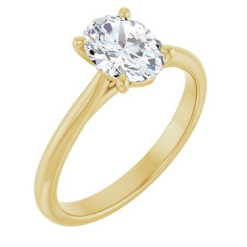 The Alice 1.00ct Oval cut Lab Grown Diamond Solitaire Engagement Ring