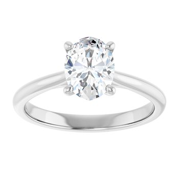 The Alice 1.00ct Oval cut Lab Grown Diamond Solitaire Engagement Ring