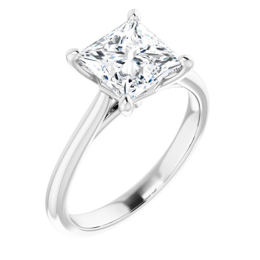 The Alice 2.00ct Princess cut Lab Grown Diamond Solitaire Engagement Ring