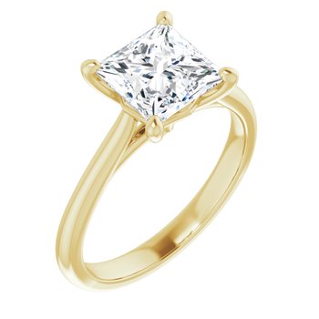 The Alice 2.00ct Princess cut Lab Grown Diamond Solitaire Engagement Ring