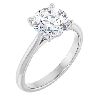 The Alice 2.00ct Round cut Lab Grown Diamond Solitaire Engagement Ring