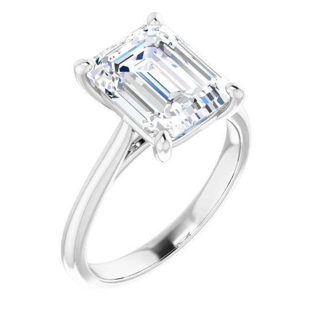 The Alice 3.00ct Emerald cut Lab Grown Diamond Solitaire Engagement Ring