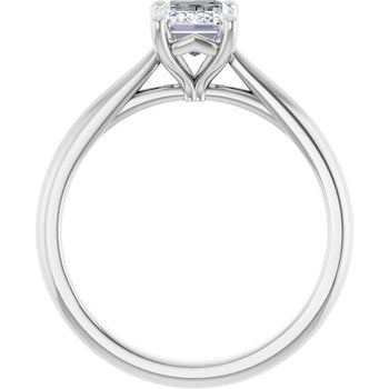 The Alice 1.00ct Radiant cut Lab Grown Diamond Solitaire Engagement Ring