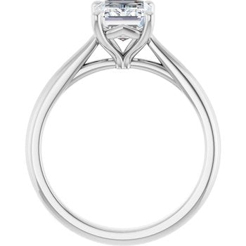 The Alice 1.50ct Emerald cut Lab Grown Diamond Solitaire Engagement Ring