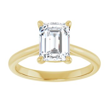 The Alice 1.50ct Emerald cut Lab Grown Diamond Solitaire Engagement Ring