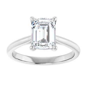 The Alice 1.50ct Emerald cut Lab Grown Diamond Solitaire Engagement Ring