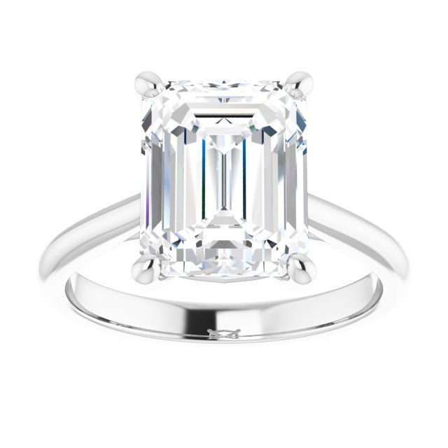 The Alice 3.00ct Emerald cut Lab Grown Diamond Solitaire Engagement Ring