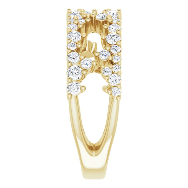 The Las Vegas Collection 0.75ct Lab Grown Diamond Full Scattered Ring