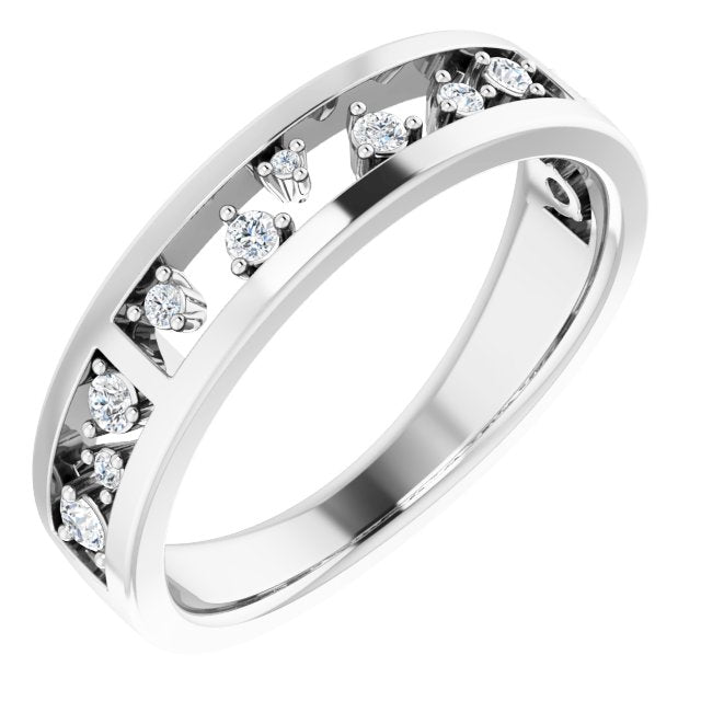 The Las Vegas Collection 0.20ct Lab Grown Diamond Scattered Ring