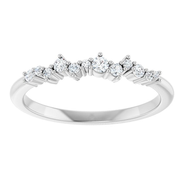 The Las Vegas Collection 0.20ct Lab Grown Diamond Scattered Band Ring
