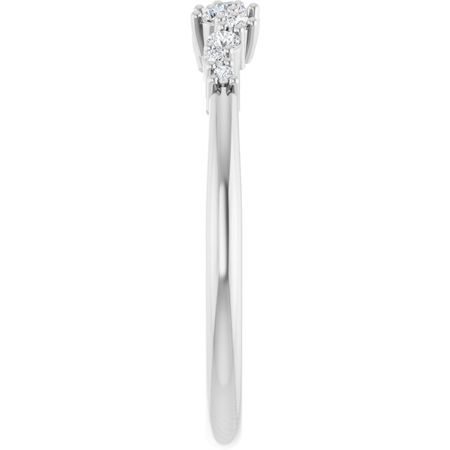 The Las Vegas Collection 0.20ct Lab Grown Diamond Scattered Band Ring