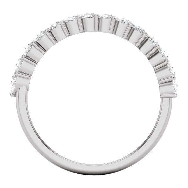 0.70ct Lab Grown Diamond Double Row Marquise Ring