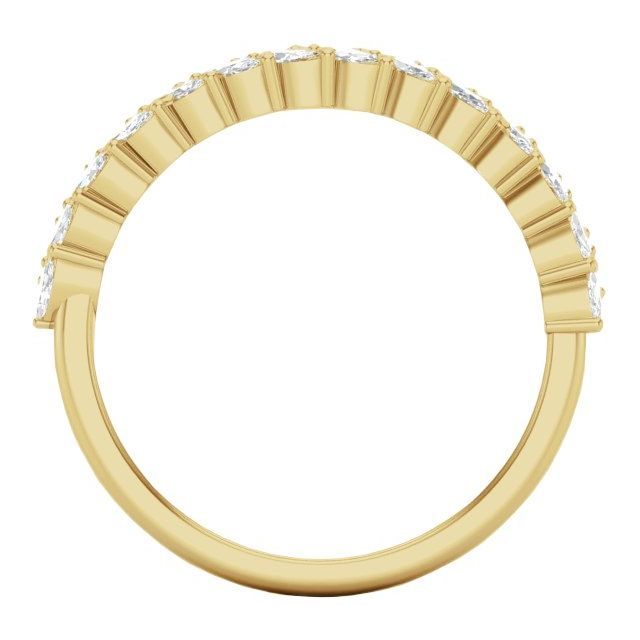 0.70ct Lab Grown Diamond Double Row Marquise Ring