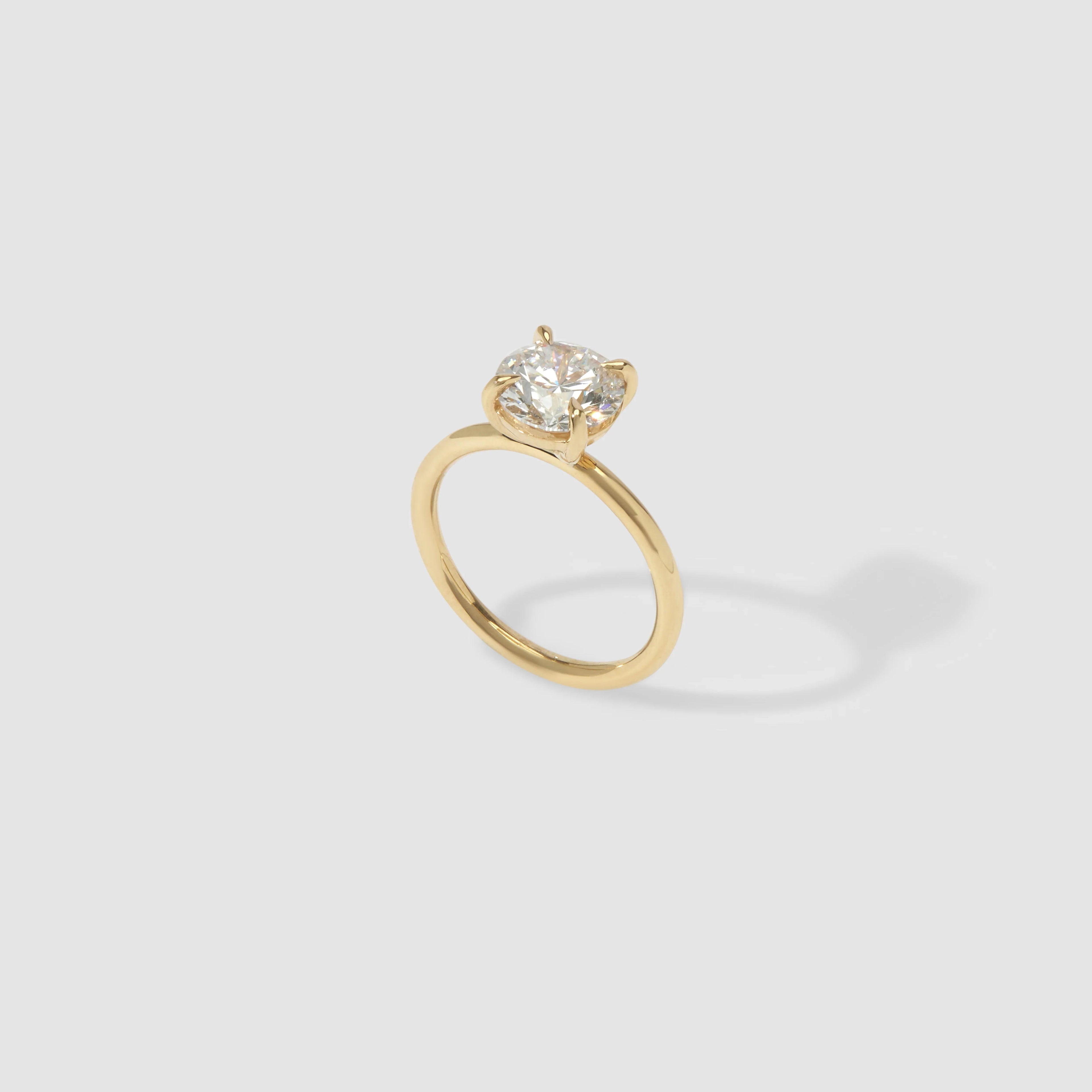 The Emma 1.00ct Round cut Lab Grown Diamond Solitaire Engagement Ring