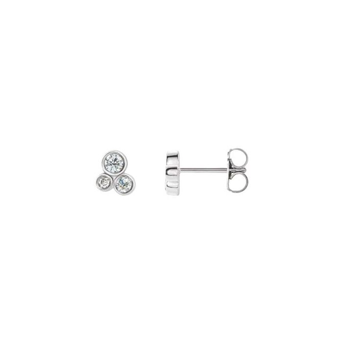 0.20ct Lab Grown Diamond Droplet Earrings in 14k Gold