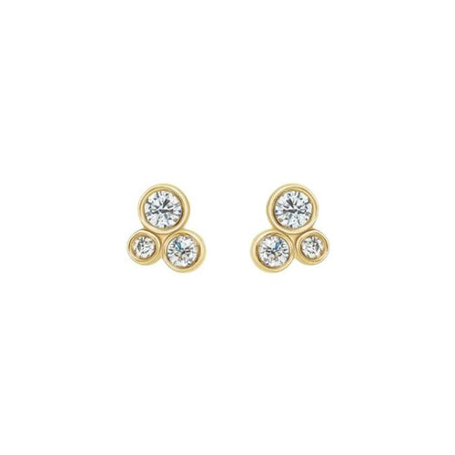 0.20ct Lab Grown Diamond Droplet Earrings in 14k Gold