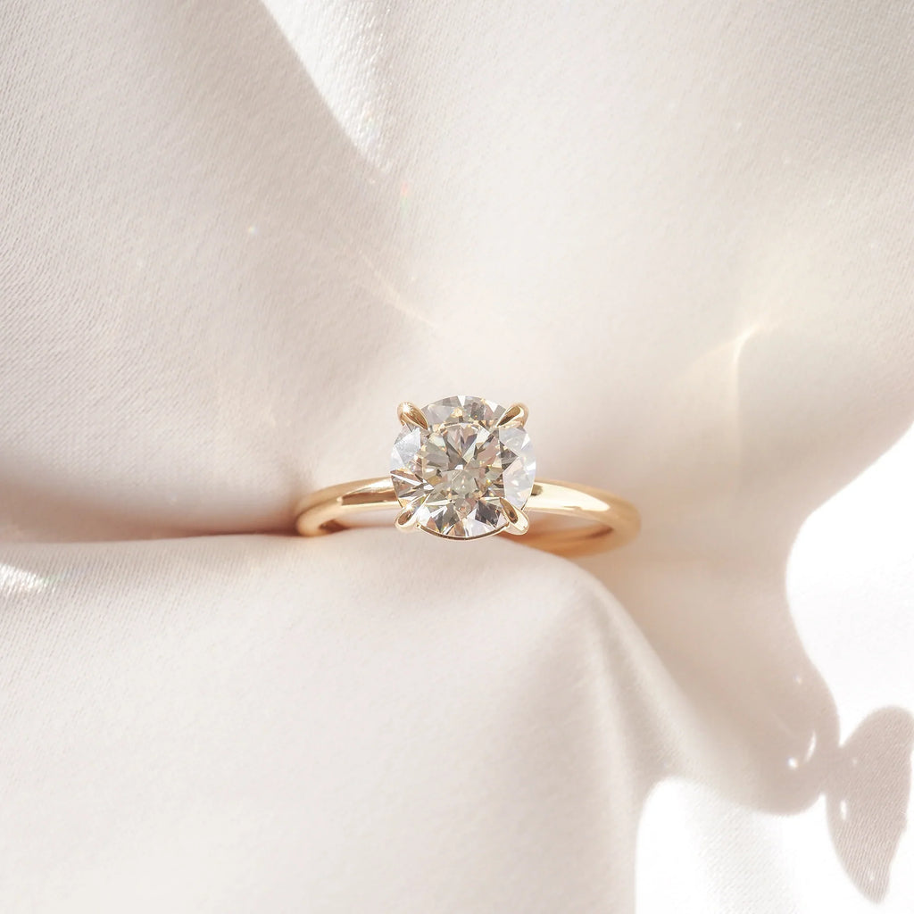 The Emma 1.50ct Round cut Lab Grown Diamond Solitaire Engagement Ring
