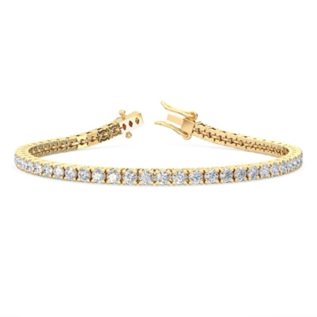 5.00ct Lab Grown Diamond Tennis Bracelet in 14k Gold