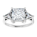 The Sophia 2.60ctw Princess and Trilliant cut Lab Grown Diamond Trilogy Engagement Ring