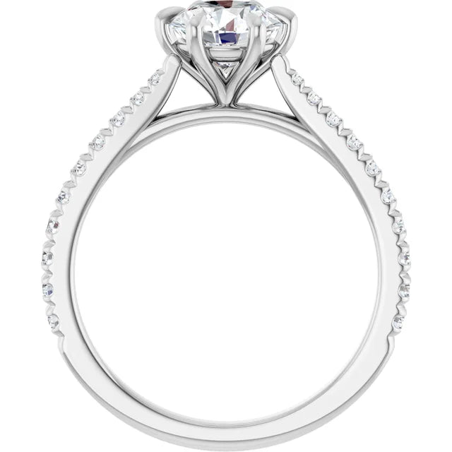 The Aurora 1.30ctw Round cut Lab Grown Diamond Engagement Ring