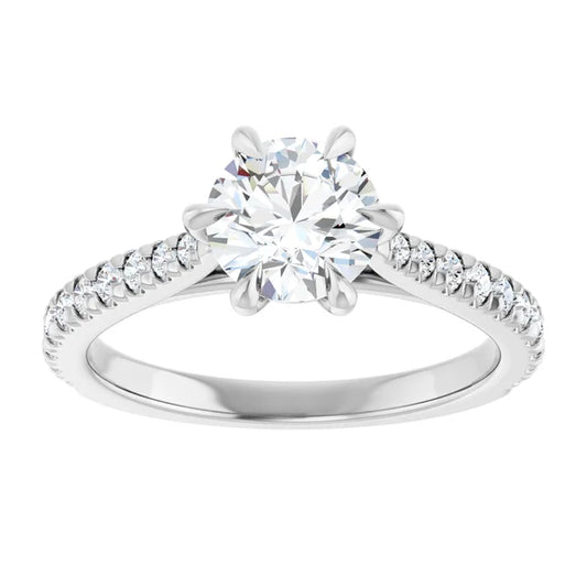 The Aurora 1.30ctw Round cut Lab Grown Diamond Engagement Ring